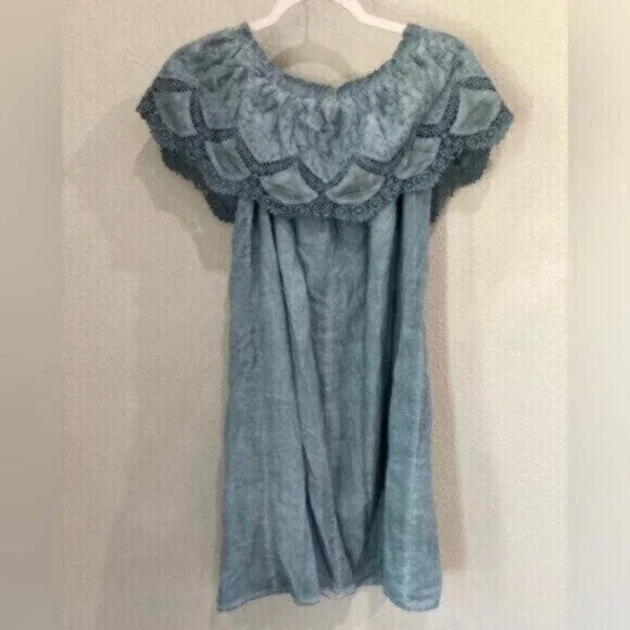 Knox Rose Boho Embroidered Dress Cottagecore Western Shabby Chic Mini - Picture 6 of 6